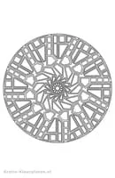 Mandalas Geo kleurplaat 18